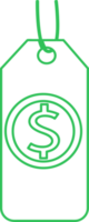 icono de dinero diseño de signo de dólar png