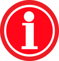design de sinal de símbolo de ícone de informação png