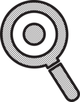 design de símbolo de sinal de ícone de pesquisa png
