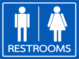 símbolo de baño icono masculino y femenino png