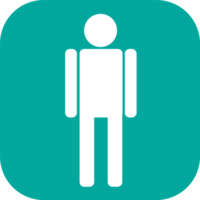 Toilettensymbol männliche und weibliche Ikone png