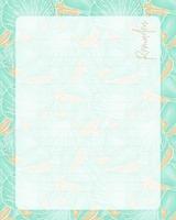 Reminder To do List , lined paper, pattern Seashell. Notes to do list planner. vector