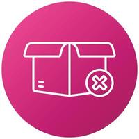 Failed Delivery Icon Style vector