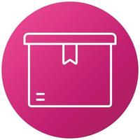 Box Closed Icon Style vector