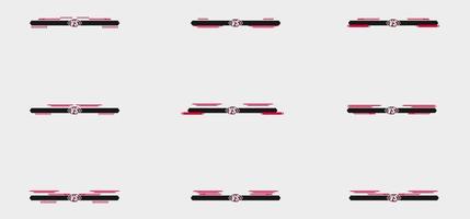 Set Of Versus Bar Battle Interface vector