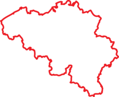 diseño de símbolo de signo de mapa de bélgica png