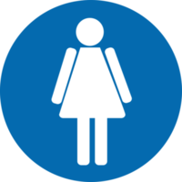 symbole des toilettes icône mâle et femelle png