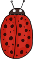 dessiner la conception de signe icône coccinelle png