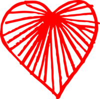 Hand draw Heart icon love sign design png