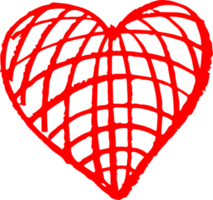disegno del segno di amore dell'icona del cuore di tiraggio della mano png