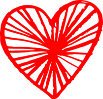 Hand draw Heart icon love sign design png