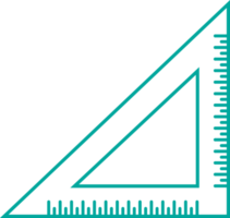 design de sinal de ícone de régua de triângulo png