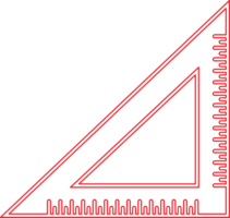 conception de signe icône règle triangle png