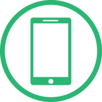 Phone mobile icon sign symbol design png