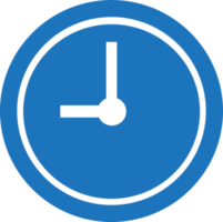 conception de signe d'icône d'horloge de temps png