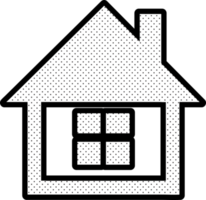 simple house symbol and home icon sign png