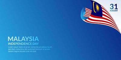 Malaysia Independence Day background for presentation and banner design vector