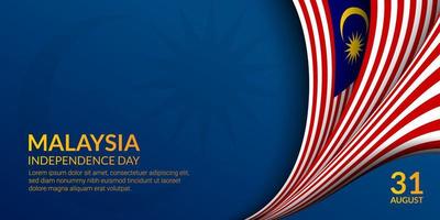 Malaysia Independence Day background for presentation and banner design vector