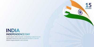 India independence day background with copy space for presentation and banner design vector