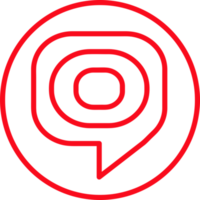 target bubble icon pin sign design png