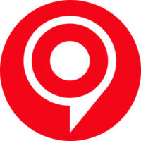 target bubble icon pin sign design png