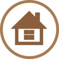 enkel hus symbol och hem ikon tecken png