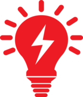 Simple Bulb icon sign design png