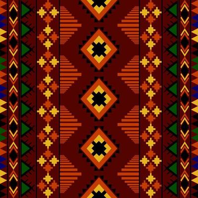 Aztec ethnic seamless pattern. Geometric native traditional. Design for background,carpet,wallpaper,clothing,wrapping,batic,fabric,vector illustraion.embroidery style.