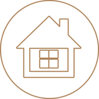símbolo de casa simples e sinal de ícone de casa