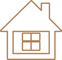 símbolo de casa simples e sinal de ícone de casa png