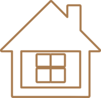 simple house symbol and home icon sign png