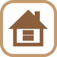 simbolo della casa semplice e segno dell'icona della casa png
