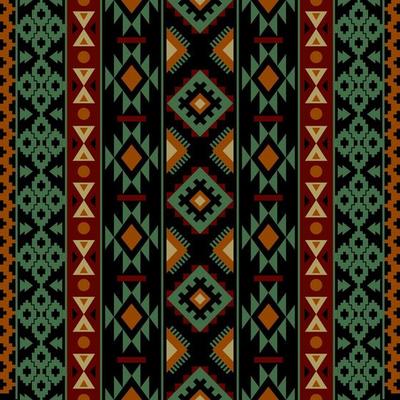 Aztec ethnic seamless pattern. Geometric native traditional. Design for background,carpet,wallpaper,clothing,wrapping,batic,fabric,vector illustraion.embroidery style.