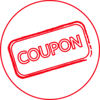 conception de signe icône coupon de réduction png