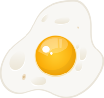 Fried egg in pan clipart design illustration png