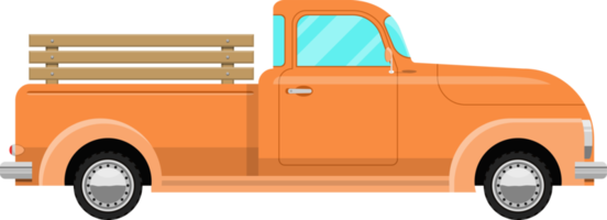 ilustración de diseño de imágenes prediseñadas de camioneta retro png