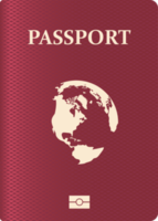 illustration de conception clipart passeport réaliste png