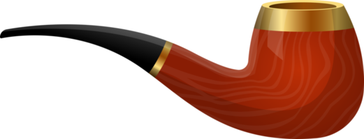 Smoking pipe clipart design illustration png