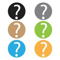 question mark vector icon support, concept, help icon