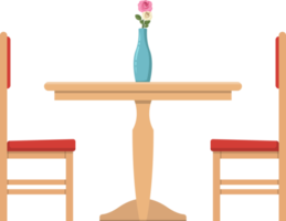 Dining table clipart design illustration png