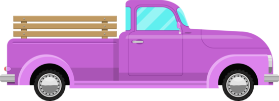 retro pickup clipart design illustration png