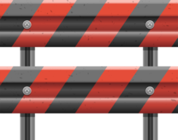 Metallic road barrier fence clipart design illustration
