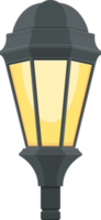 Vintage street lamp clipart design illustration png