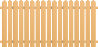 Wooden fence clipart design illustration
