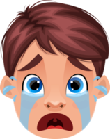 Little kid face expression clipart design illustration png