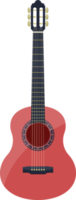 ilustração de design de clipart de guitarra clássica elegante png