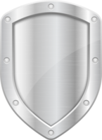 ilustração de design de clipart de escudo metálico de proteção png