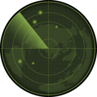 illustration de conception clipart radar réaliste png