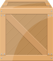 ilustração de design de clipart de caixa de madeira