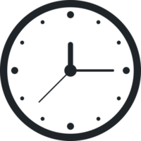 Clock icon clipart design illustration png